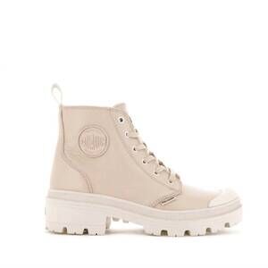 NEW PALLADIUM women's pallabase leather boots in nude dust